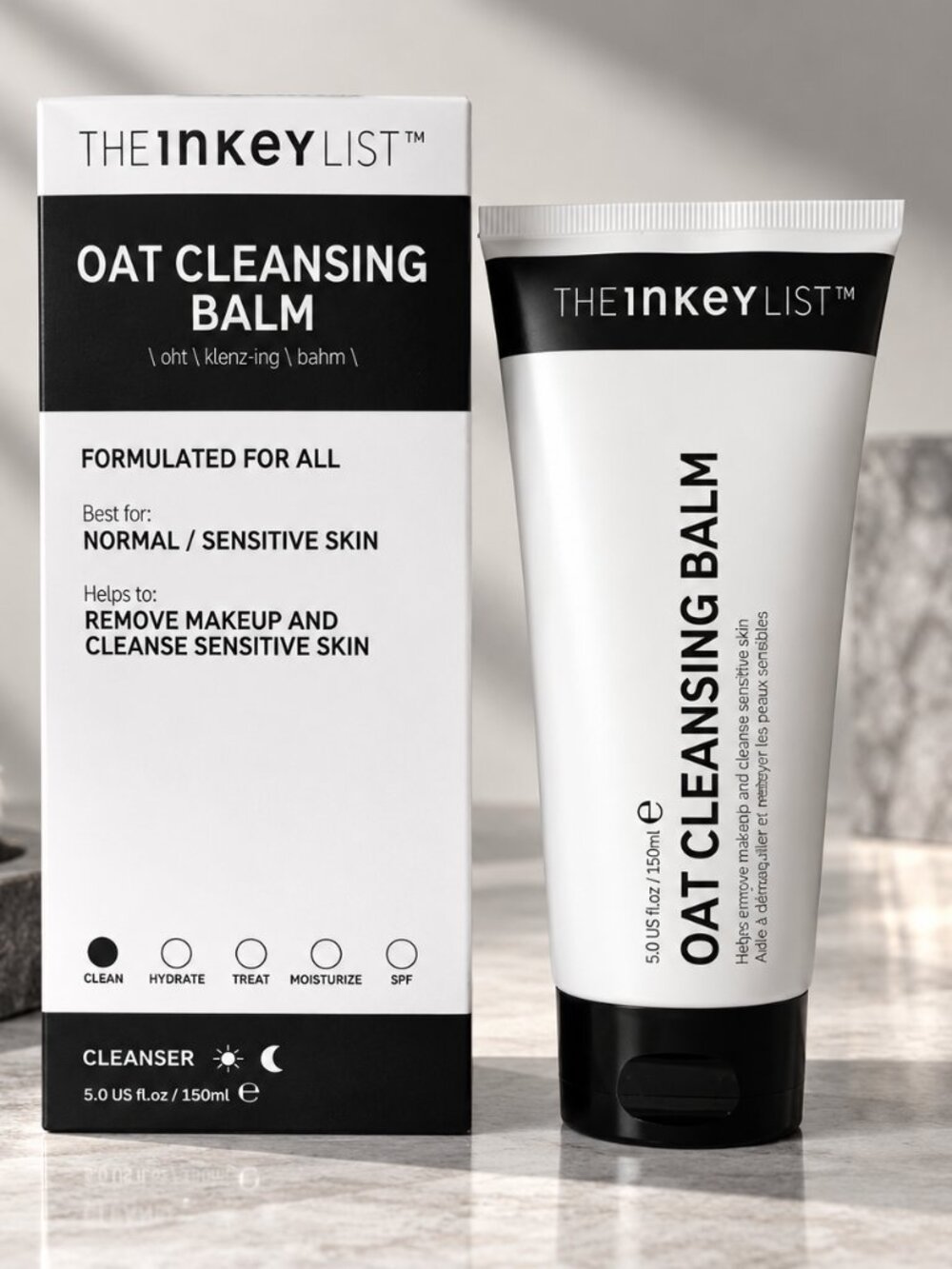 The INKEY List Oat Cleansing Balm, 5 Oz, SEALED
